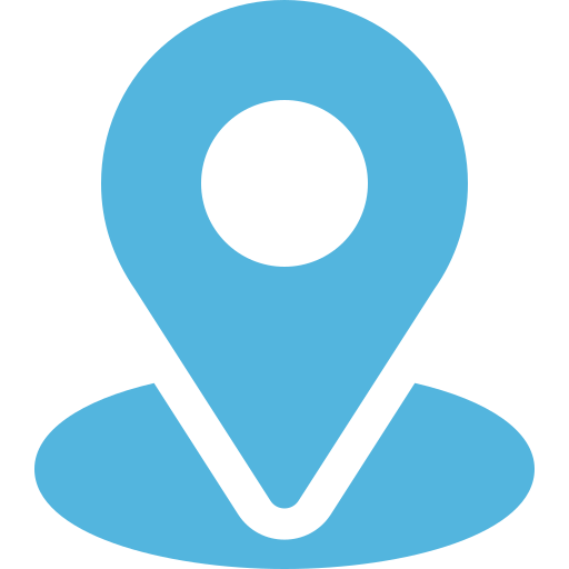 Positions-Icon verdeutlich die Erreichbarkeit regional und überregional